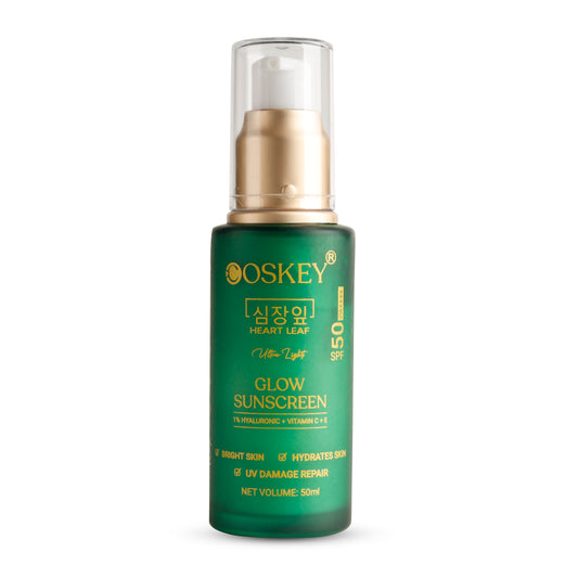 Hydrate & Glow Heartleaf Sunscreen 1% Hyaluronic with SPF 50 Pa++